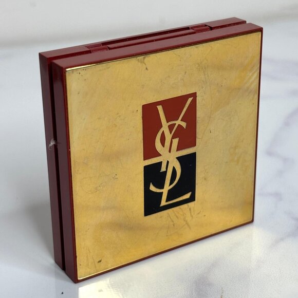 Vtg YSL Yves Saint Laurent Soft Bronzing Powder Compact #4 – 8g – Poudre D'ete